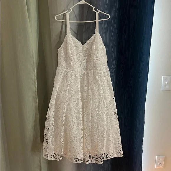 Torrid White Lace Midi Dress - Picture 8 of 9